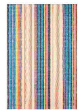 Dash & Albert Sloane Stripe Sunset Pattern 100% Cotton Rug 2' x 3' Annie Selkie
